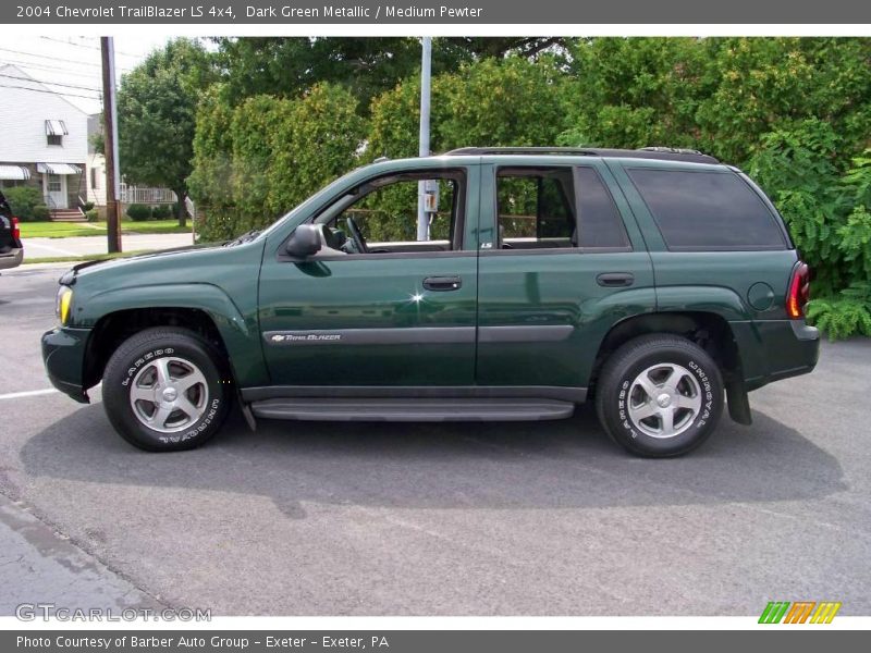 Dark Green Metallic / Medium Pewter 2004 Chevrolet TrailBlazer LS 4x4