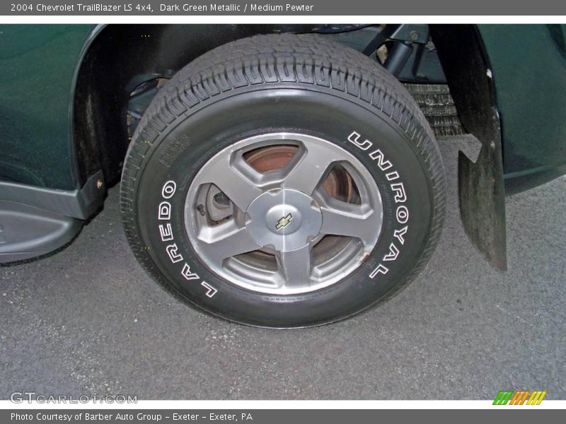 Dark Green Metallic / Medium Pewter 2004 Chevrolet TrailBlazer LS 4x4