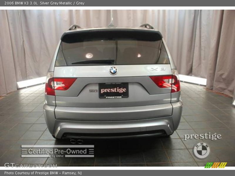Silver Grey Metallic / Grey 2006 BMW X3 3.0i
