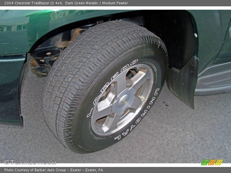 Dark Green Metallic / Medium Pewter 2004 Chevrolet TrailBlazer LS 4x4