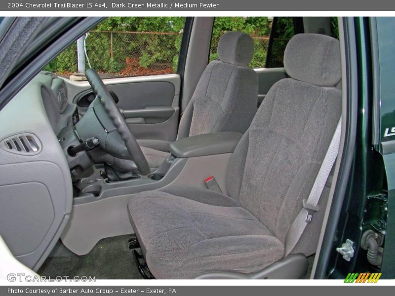 Dark Green Metallic / Medium Pewter 2004 Chevrolet TrailBlazer LS 4x4