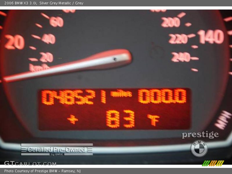 Silver Grey Metallic / Grey 2006 BMW X3 3.0i