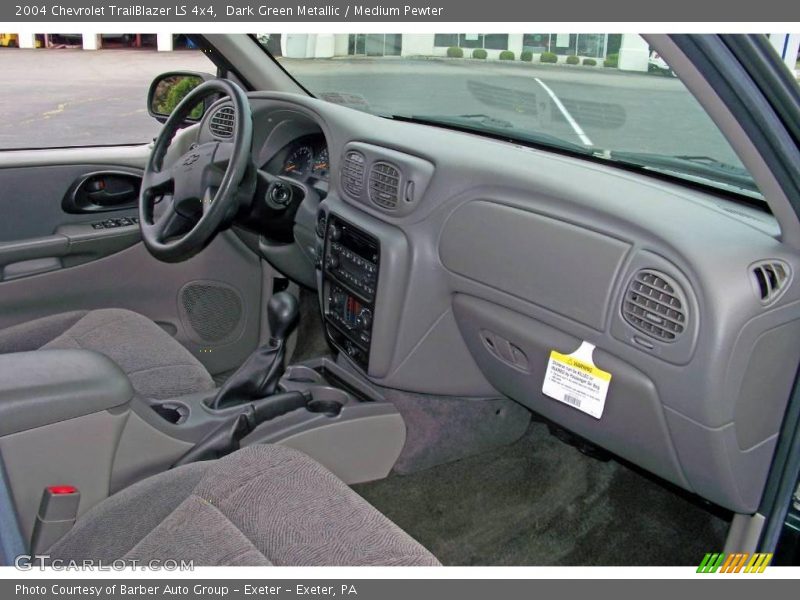 Dark Green Metallic / Medium Pewter 2004 Chevrolet TrailBlazer LS 4x4
