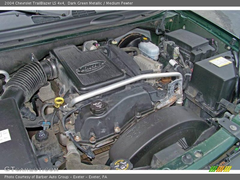 Dark Green Metallic / Medium Pewter 2004 Chevrolet TrailBlazer LS 4x4