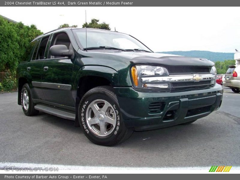 Dark Green Metallic / Medium Pewter 2004 Chevrolet TrailBlazer LS 4x4