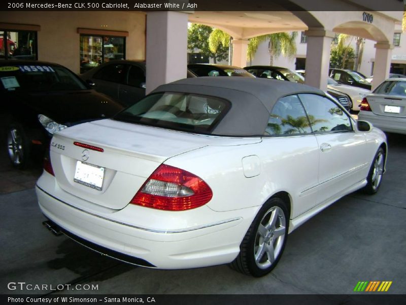 Alabaster White / Ash 2006 Mercedes-Benz CLK 500 Cabriolet