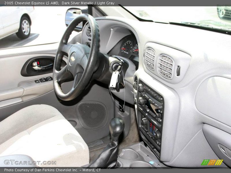 Dark Silver Metallic / Light Gray 2005 Chevrolet Equinox LS AWD
