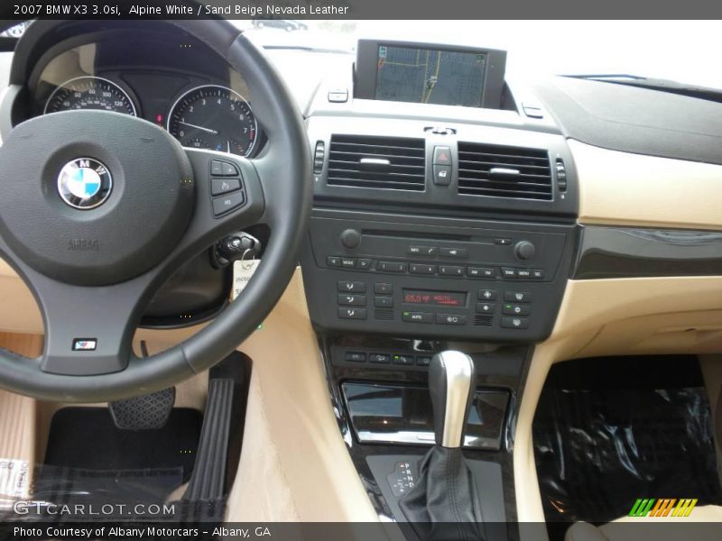 Alpine White / Sand Beige Nevada Leather 2007 BMW X3 3.0si