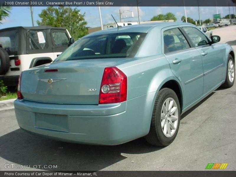 Clearwater Blue Pearl / Dark Slate Gray 2008 Chrysler 300 LX