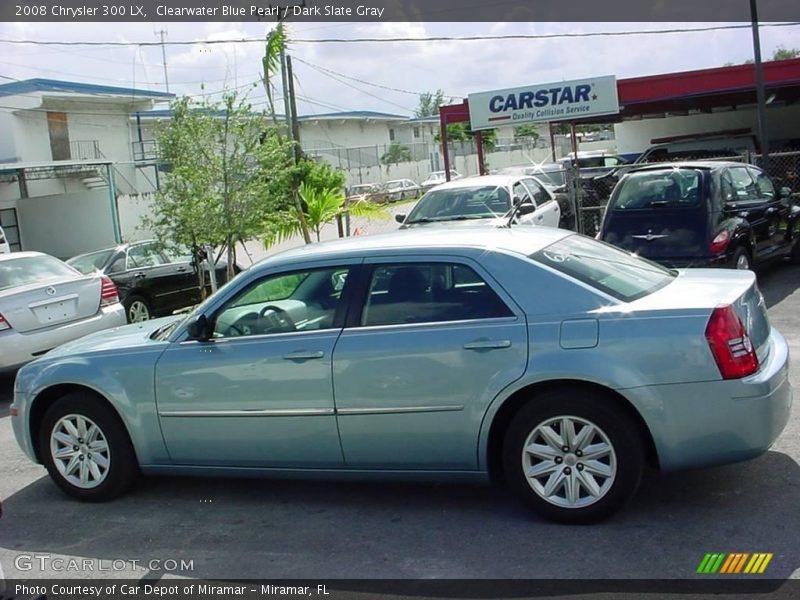 Clearwater Blue Pearl / Dark Slate Gray 2008 Chrysler 300 LX