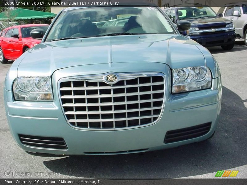 Clearwater Blue Pearl / Dark Slate Gray 2008 Chrysler 300 LX