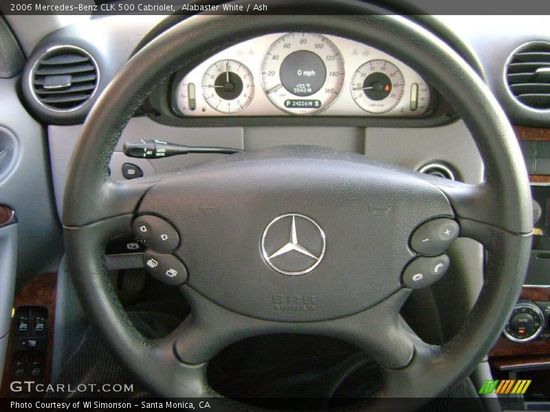 Alabaster White / Ash 2006 Mercedes-Benz CLK 500 Cabriolet