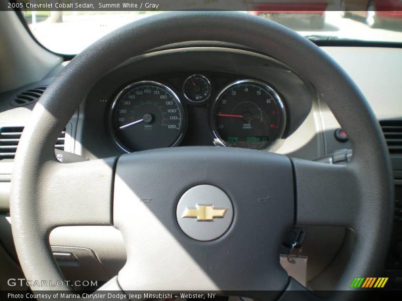 Summit White / Gray 2005 Chevrolet Cobalt Sedan