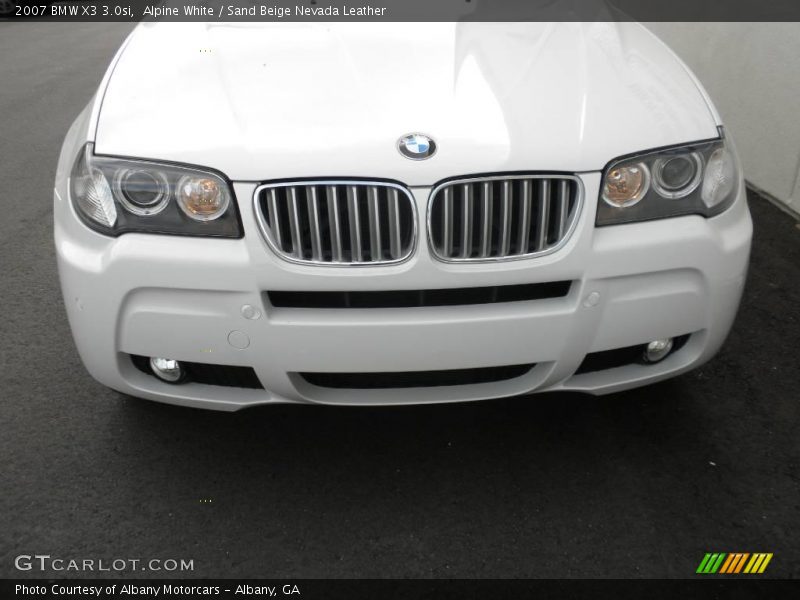 Alpine White / Sand Beige Nevada Leather 2007 BMW X3 3.0si