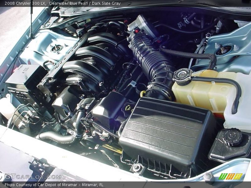 Clearwater Blue Pearl / Dark Slate Gray 2008 Chrysler 300 LX