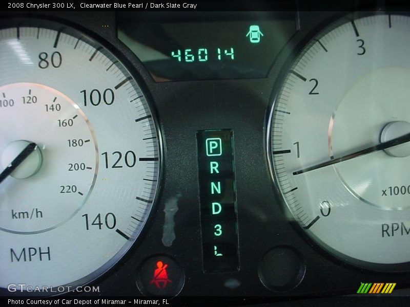Clearwater Blue Pearl / Dark Slate Gray 2008 Chrysler 300 LX