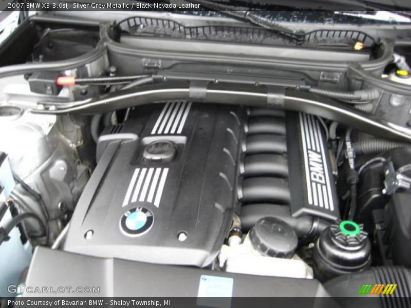 Silver Grey Metallic / Black Nevada Leather 2007 BMW X3 3.0si