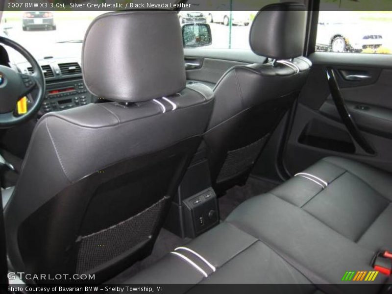 Silver Grey Metallic / Black Nevada Leather 2007 BMW X3 3.0si