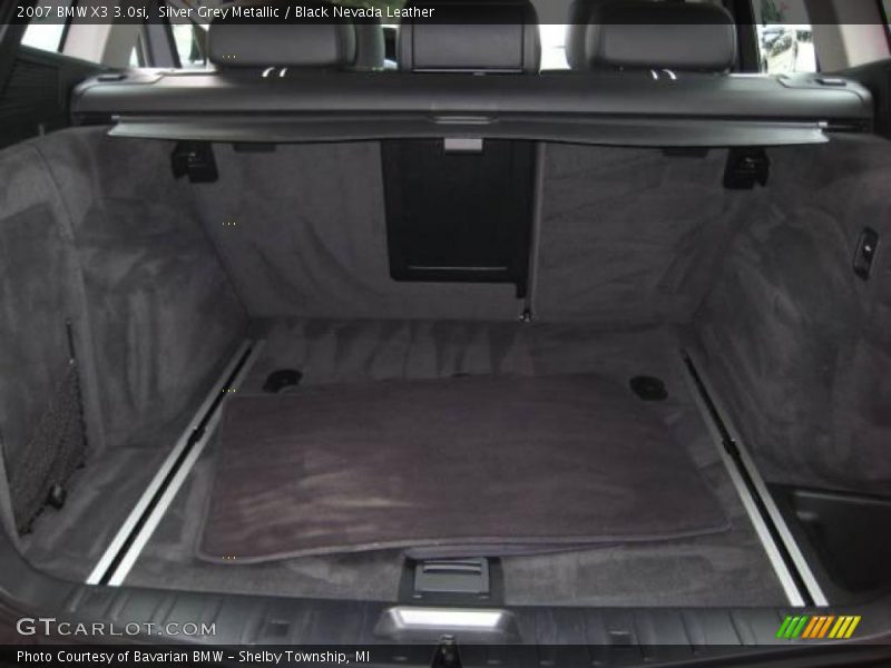 Silver Grey Metallic / Black Nevada Leather 2007 BMW X3 3.0si