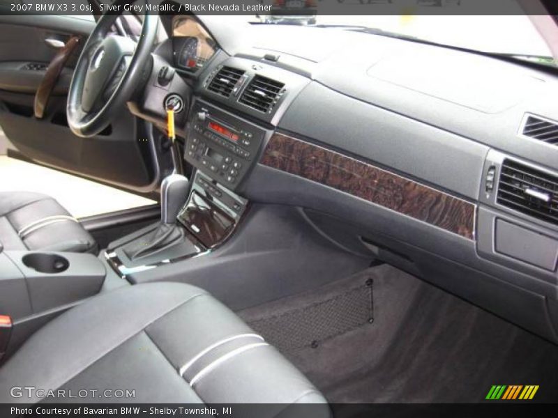 Silver Grey Metallic / Black Nevada Leather 2007 BMW X3 3.0si