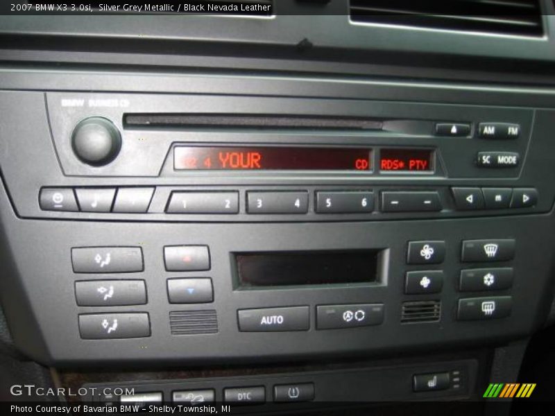 Silver Grey Metallic / Black Nevada Leather 2007 BMW X3 3.0si