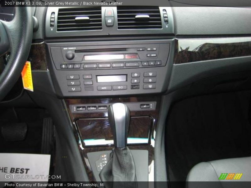 Silver Grey Metallic / Black Nevada Leather 2007 BMW X3 3.0si