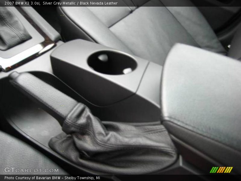 Silver Grey Metallic / Black Nevada Leather 2007 BMW X3 3.0si