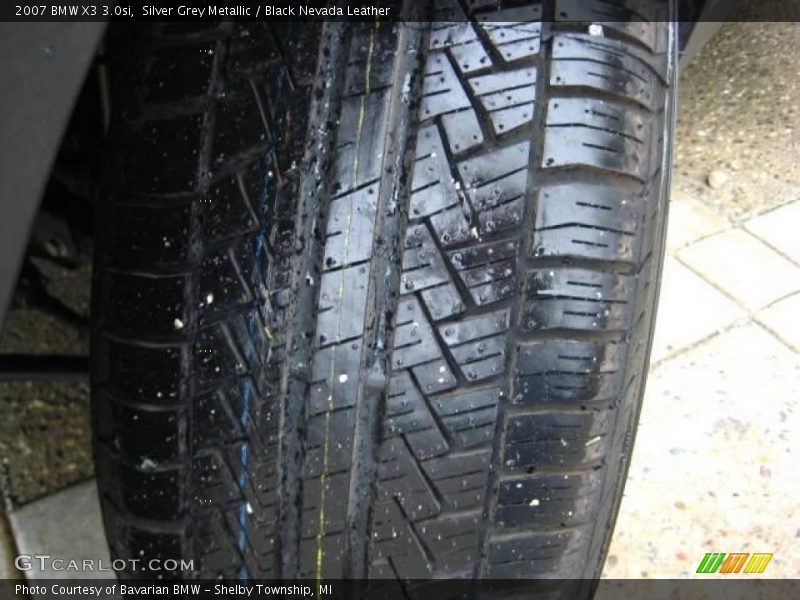 Silver Grey Metallic / Black Nevada Leather 2007 BMW X3 3.0si