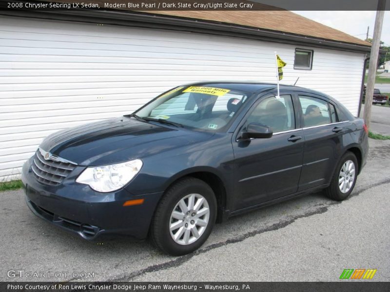 Modern Blue Pearl / Dark Slate Gray/Light Slate Gray 2008 Chrysler Sebring LX Sedan