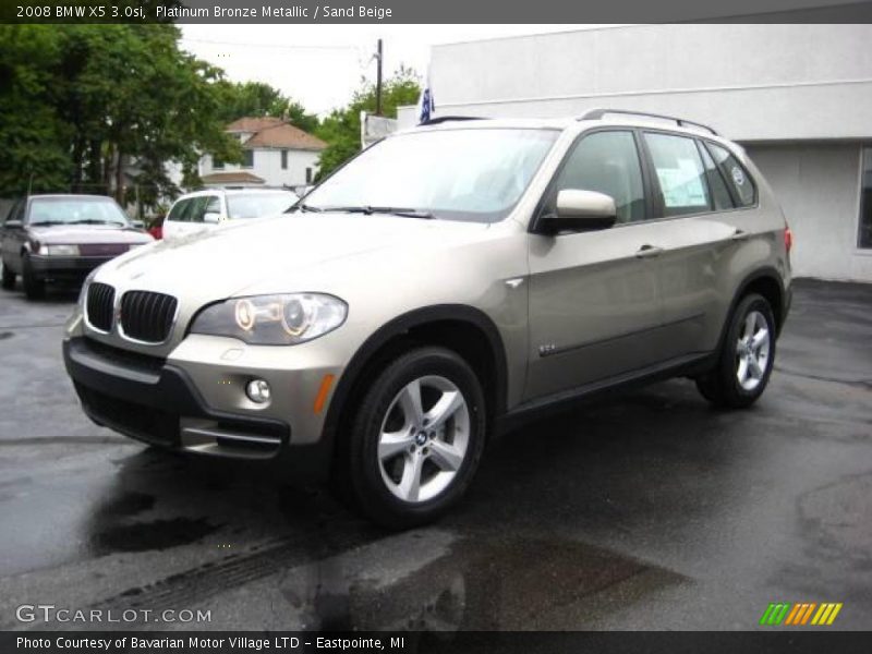Platinum Bronze Metallic / Sand Beige 2008 BMW X5 3.0si