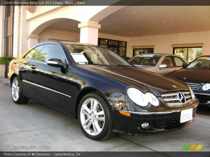 Black / Black 2006 Mercedes-Benz CLK 350 Coupe