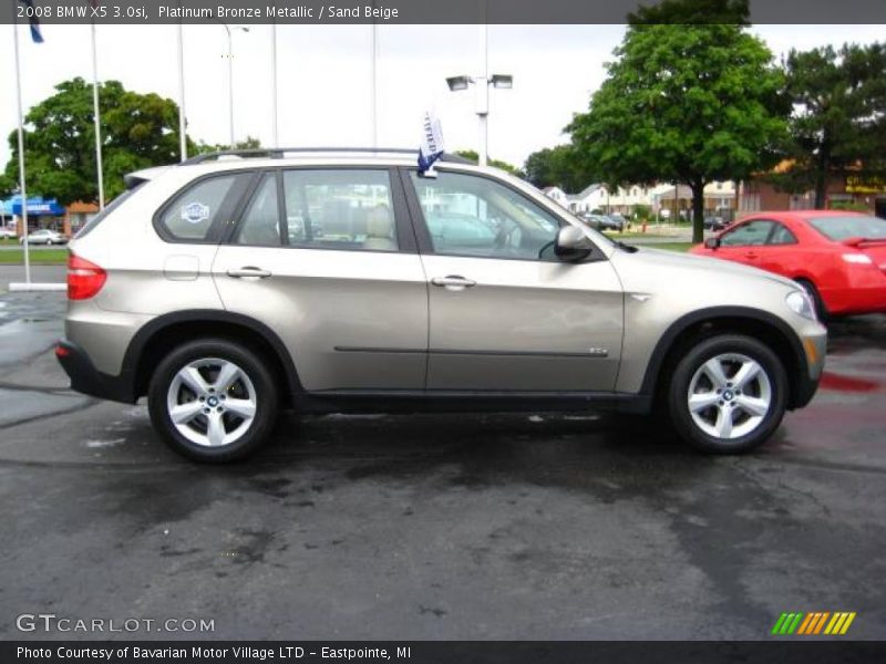 Platinum Bronze Metallic / Sand Beige 2008 BMW X5 3.0si
