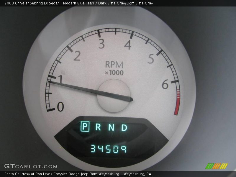 Modern Blue Pearl / Dark Slate Gray/Light Slate Gray 2008 Chrysler Sebring LX Sedan