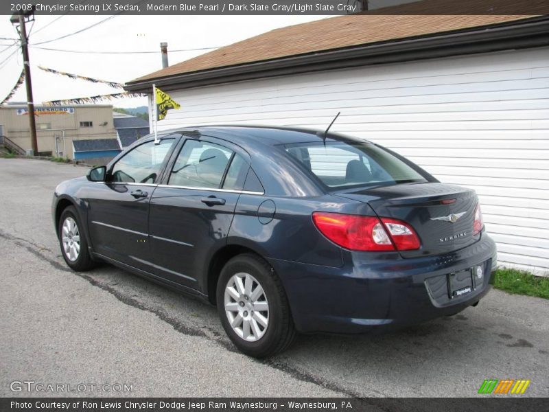 Modern Blue Pearl / Dark Slate Gray/Light Slate Gray 2008 Chrysler Sebring LX Sedan
