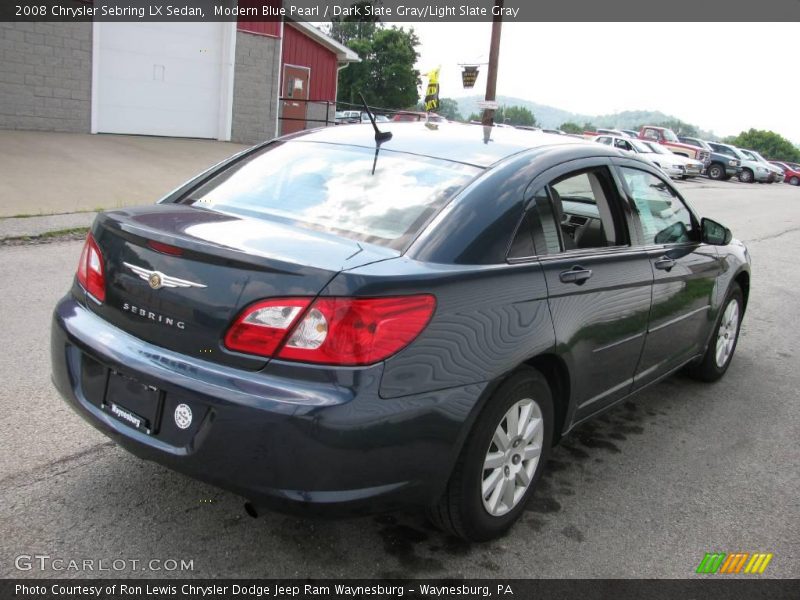 Modern Blue Pearl / Dark Slate Gray/Light Slate Gray 2008 Chrysler Sebring LX Sedan