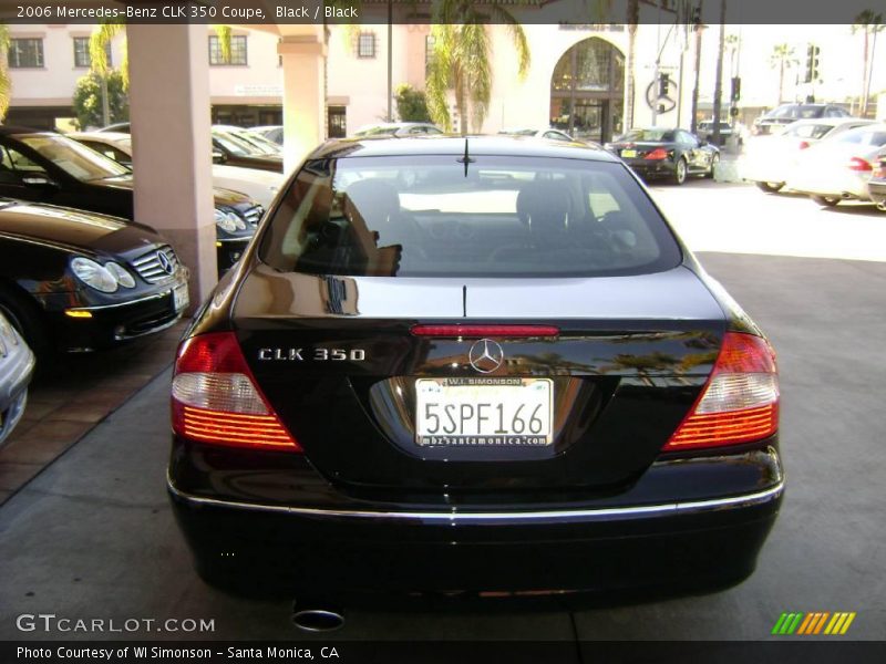 Black / Black 2006 Mercedes-Benz CLK 350 Coupe