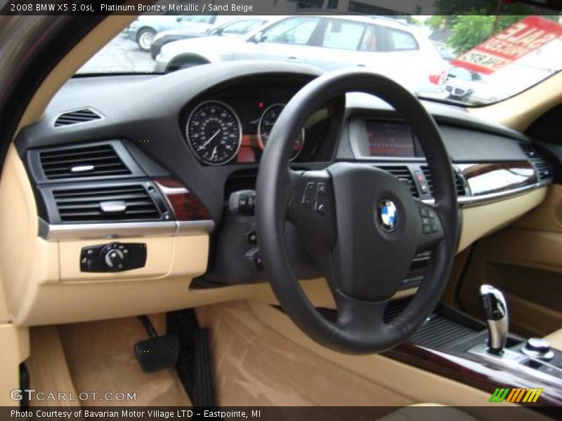Platinum Bronze Metallic / Sand Beige 2008 BMW X5 3.0si