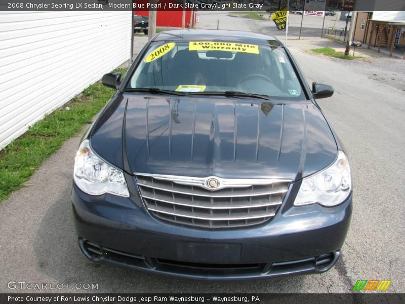 Modern Blue Pearl / Dark Slate Gray/Light Slate Gray 2008 Chrysler Sebring LX Sedan
