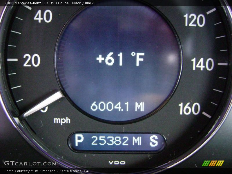 Black / Black 2006 Mercedes-Benz CLK 350 Coupe