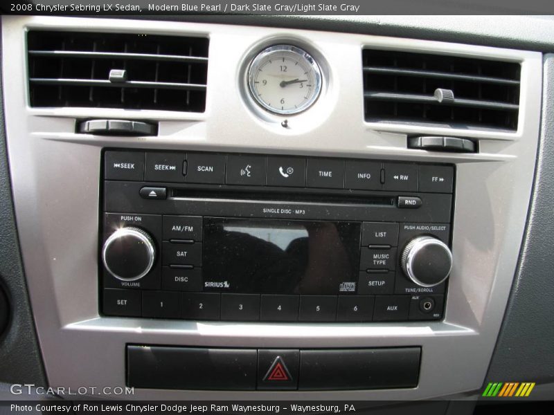 Modern Blue Pearl / Dark Slate Gray/Light Slate Gray 2008 Chrysler Sebring LX Sedan