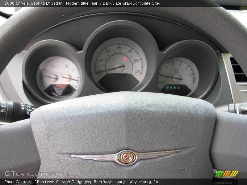 Modern Blue Pearl / Dark Slate Gray/Light Slate Gray 2008 Chrysler Sebring LX Sedan