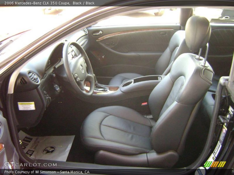 Black / Black 2006 Mercedes-Benz CLK 350 Coupe