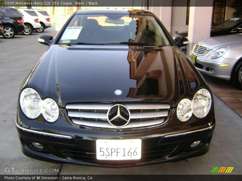 Black / Black 2006 Mercedes-Benz CLK 350 Coupe