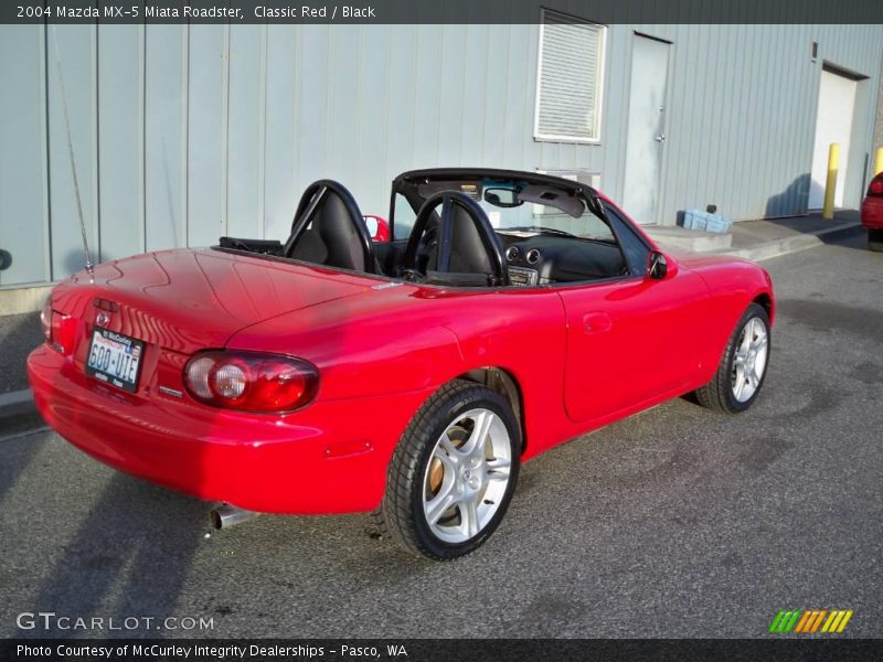 Classic Red / Black 2004 Mazda MX-5 Miata Roadster