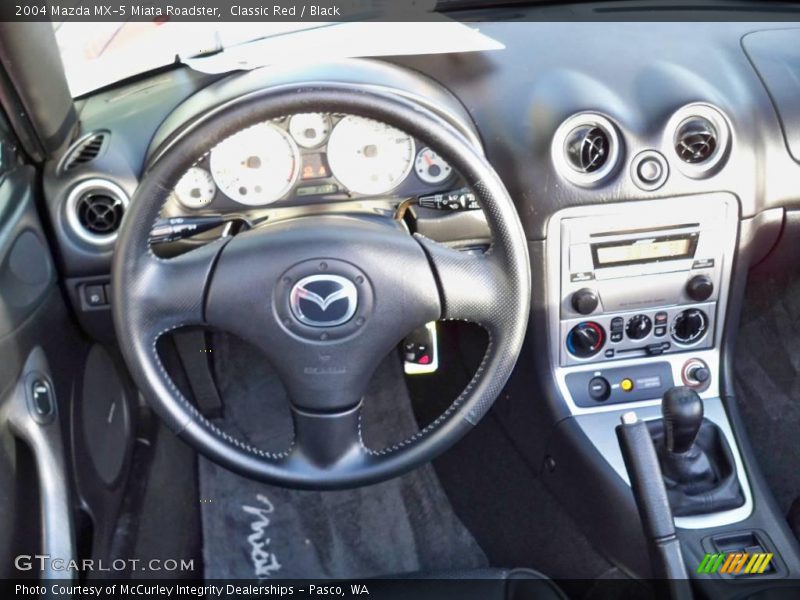 Classic Red / Black 2004 Mazda MX-5 Miata Roadster