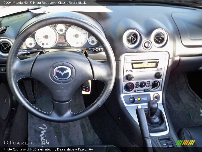 Classic Red / Black 2004 Mazda MX-5 Miata Roadster