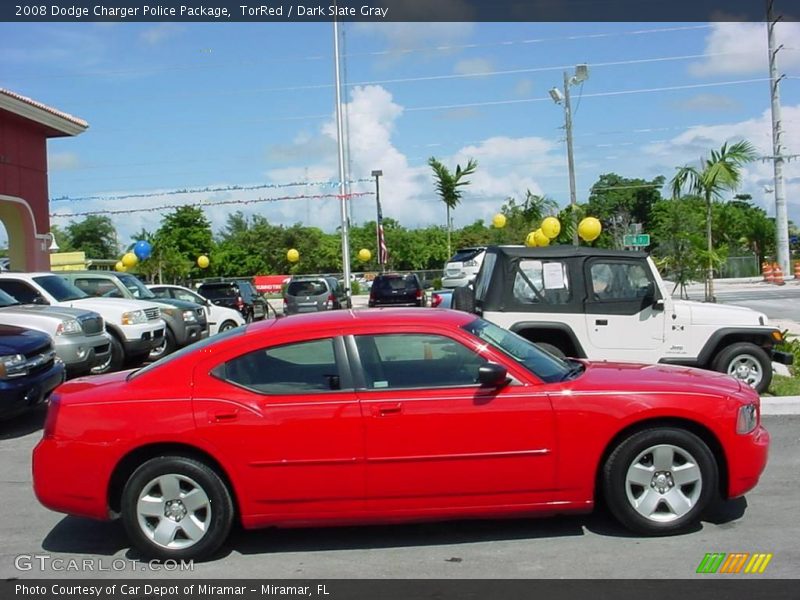 TorRed / Dark Slate Gray 2008 Dodge Charger Police Package