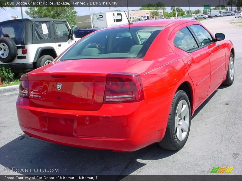 TorRed / Dark Slate Gray 2008 Dodge Charger Police Package