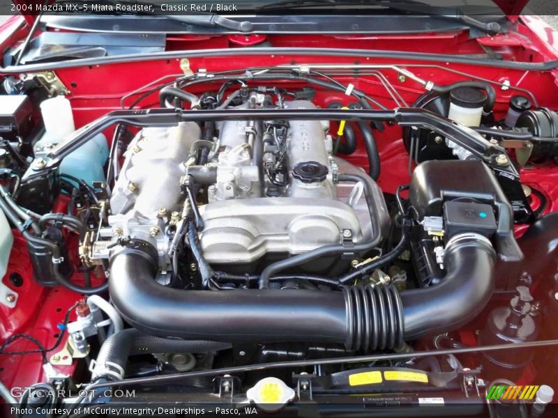 Classic Red / Black 2004 Mazda MX-5 Miata Roadster