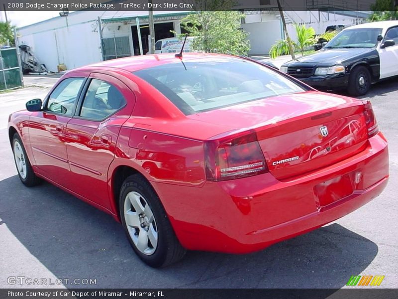 TorRed / Dark Slate Gray 2008 Dodge Charger Police Package